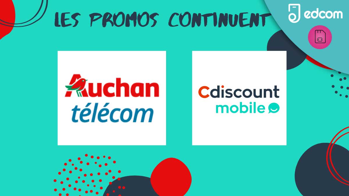 Une semaine de plus pour les forfaits d'Auchan et Cdiscount en promo !
