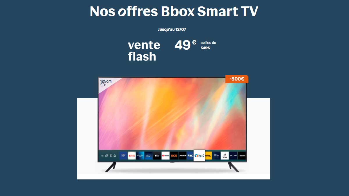 Une toute nouvelle offre Smart TV à 49€ avec la Bbox Must de Bouygues Télécom vient de sortir