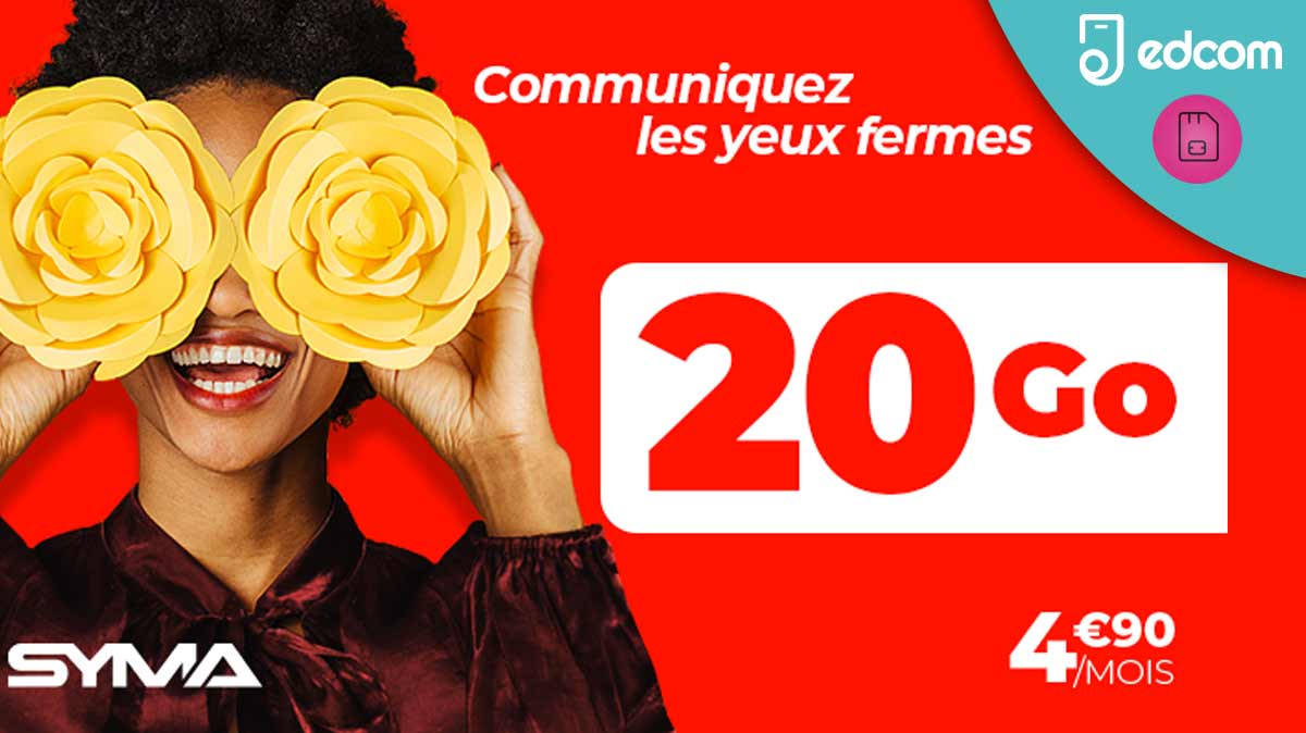 Valable à vie : Nouveau forfait mobile avec 40Go de 4G sur le réseau Orange pour moins de 5€ !