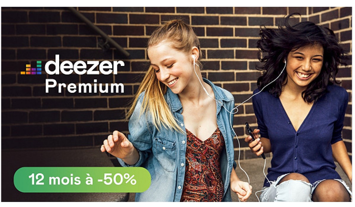 Vente privée Deezer Premium : l'offre 12 mois d'abonnement à moins 50%