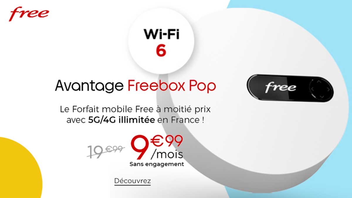 Votre forfait mobile 5G + BOX Internet Fibre à prix cassé avec ces deux offres Free