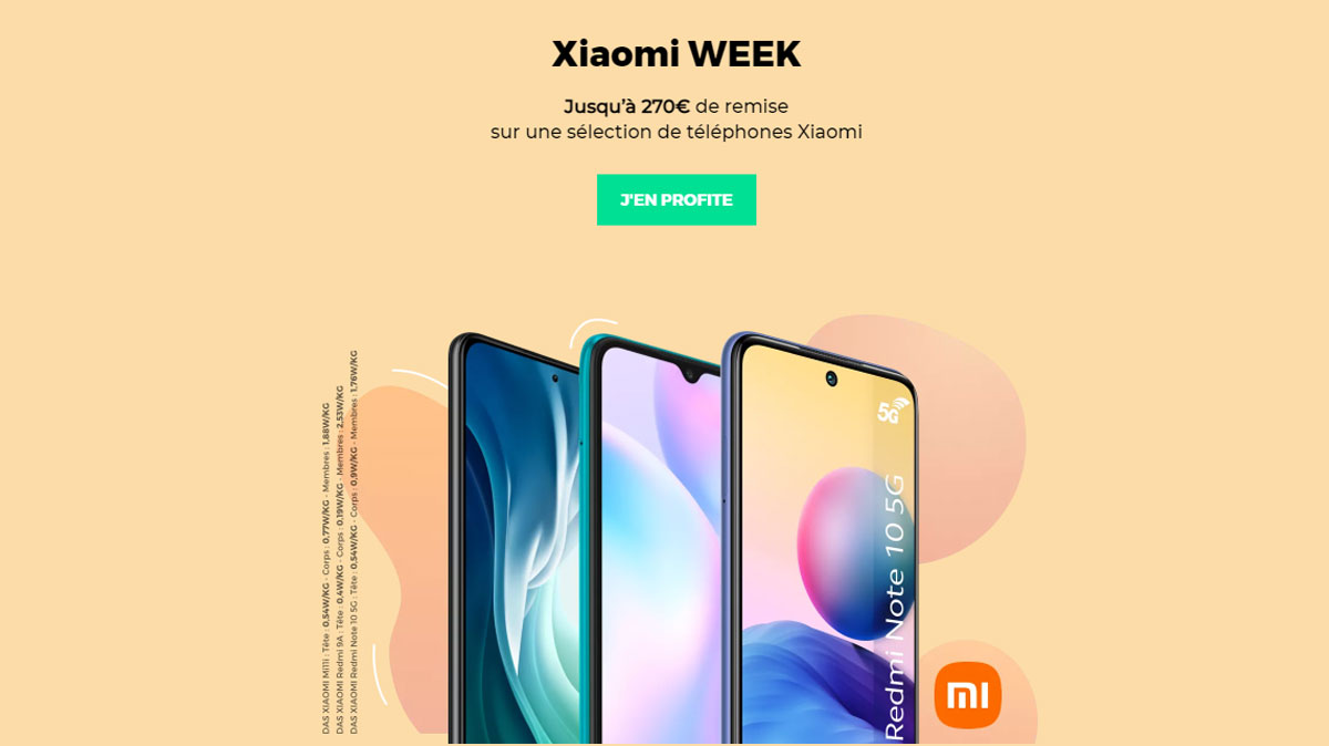 XIAOMI WEEK chez RED : jusqu'à 270€ de remise sur une sélection de smartphones Xiaomi !