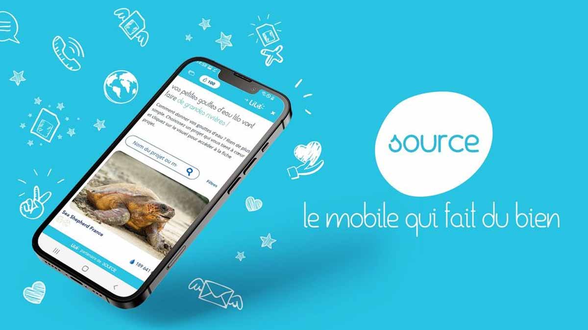 Zoom sur l'offre zéro gaspillage de Source Mobile 40 Go : un forfait mobile solidaire de Bouygues Telecom