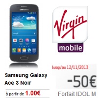 Virgin Mobile : Le Samsung Galaxy Ace 3 compatible 4G à prix abordable !