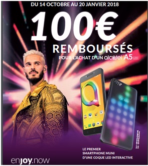 Bon plan : L'alcatel A5 Led à 79 euros avec un forfait SOSH (ODR de 100 euros)