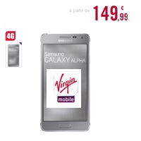 Le Samsung Galaxy Alpha à 149.99€ avec un forfait Virgin Mobile