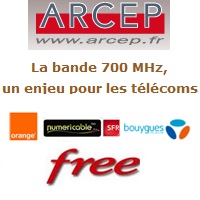 Fréquences 700 MHz : Free Mobile réclame la garantie d’un lot, Orange, Numericable-SFR et Bouygues contre !
