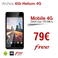 Free mobile : Un smartphone Archos 4G à 79€ pour profiter du forfait 20Go à moins de 20€