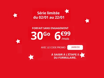 Découvrez la nouvelle Série Limitée 30Go à seulement 6,99 euros chez Auchan