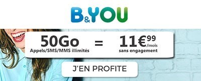 La promo 50Go B&You de Bouygues Telecom