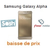 Bon plan : Baisse de prix sur le Samsung Galaxy Alpha chez Free Mobile et Sosh !