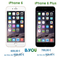 Bon plan : Baisse de prix de l’iPhone 6 et 6 Plus avec un forfait B&You !