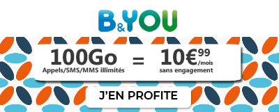 Forfait 100 Go de Bouygues Telecom B&You