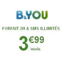 Un nouveau forfait à 3,99€ chez B&You