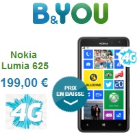 Forfait mobile B&You : Un Smartphone 4G à seulement 199€ !