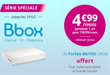 Bonne nouvelle ! La BBOX ADSL à 4.99 euros est de retour chez Bouygues Telecom