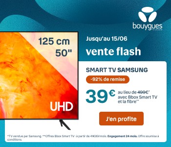 Bbox Smart TV avec modèle UHD 50" à 39 ? seulement