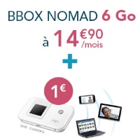 Bouygues Telecom : Connectez vos équipements en 4G lors de vos déplacements grâce au Hotspot Bbox Nomad à 1€ ! 