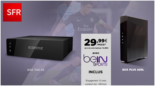 Nouvelle vente privée SFR : La Box Power + beIN Sports à 29,99 euros par mois