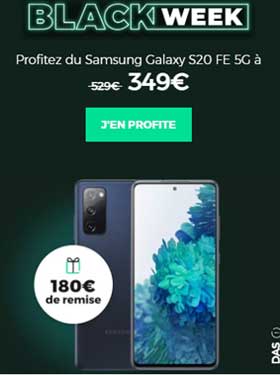 promo Samsung Galaxy S20 FE Black Week
