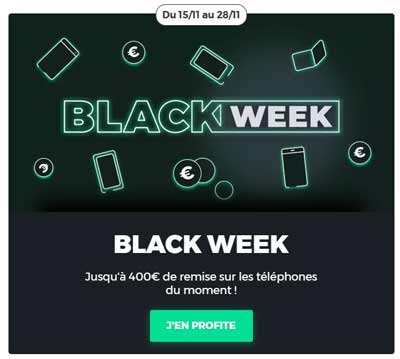 promo black Week RED BY SFR smartphone