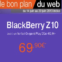 Bon plan Orange : Le Blackberry Z10 en promotion à 69.90€