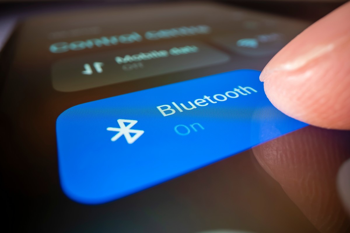 Le Bluetooth activé sur un téléphone