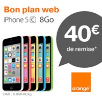 Bon plan du Web Orange : L’iPhone 5C en promo avec  un forfait bloqué M6 Mobile !