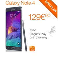 Bon plan du Web: Le Samsung Galaxy Note 4 en promo avec un forfait Orange !