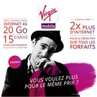 Bon plan Virgin Mobile : Un forfait 4G avec 6Go de data ou 20Go avec la Virgin Box à moins de 15€ !