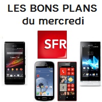 Les bons plans du mercredi chez SFR avec un forfait Carré 2h bloqué  