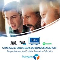 Bonus Sensation Bouygues Telecom : Optez pour B.tv et suivez les matchs de votre équipe favorite où que vous soyez !