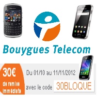 Bouygues Telecom vous offre 30€ sur une sélection de smartphones