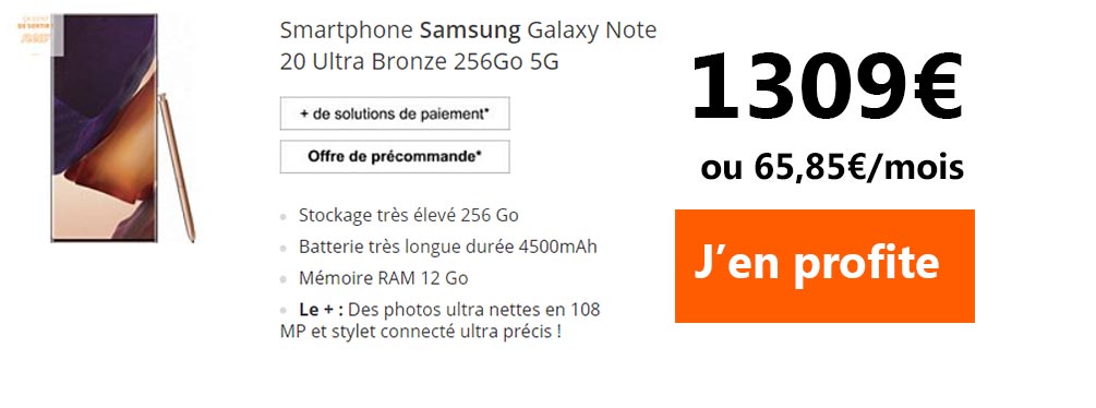 galaxy note 20 ultra plusieurs fois