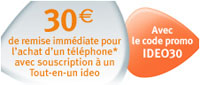 30 euros de remise immédiate chez Bouygues Telecom