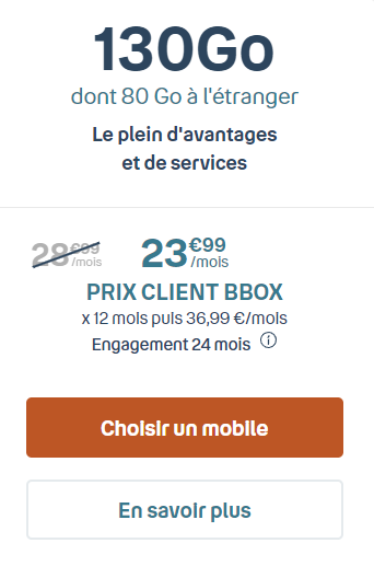 Bouygues Telecom 130 Go