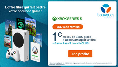 promo Bouygues Telecom Xbox Series