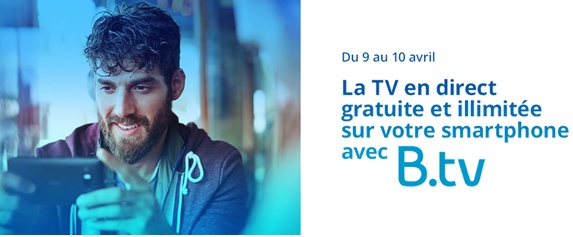 Bouygues Telecom : La TV en direct gratuite et illimitée ce week-end avec B.Tv