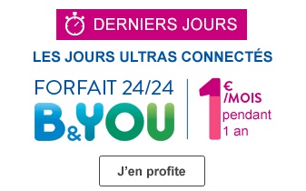 Bouygues Telecom : Dernier Week-end pour profiter d’un forfait illimité à 1€ !