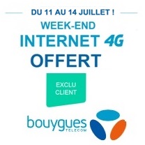 Abonnés à un forfait B&You ou Sensation chez Bouygues Telecom, surfez en illimité le Week-end prochain 