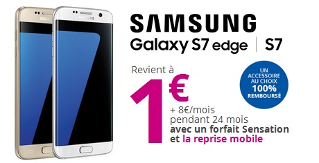 Bouygues Telecom : 100euros de bonus sur votre reprise pour l’achat d'un Galaxy S7 ou S7 Edge 