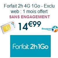 Un forfait 4G à partir de 14.99€ chez Bouygues Telecom !