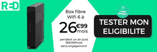Box fibre RED by SFR avec option WiFi 6
