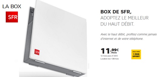 SFR : Internet sans TV à prix imbattable, en promo à 11.99€ par mois !