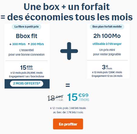 bbox fit et forfait mobile 2h
