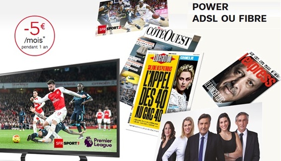 SFR Box : encore plus de promos sur les offres Internet Power ADSL et très haut débit 