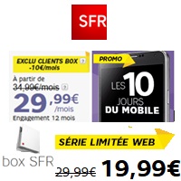 Derniers jours : Remise de 5€ sur les formules Carrées et la SFR Box + forfait 20Go à moins de 40€ !