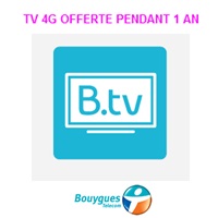La TV 4G Bouygues Telecom offerte pendant un an avec les forfaits Sensation et B&You sans engagement !