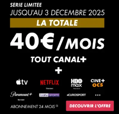 canal plus la totale 40 euros