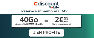 cdiscount forfait 40 go en promo